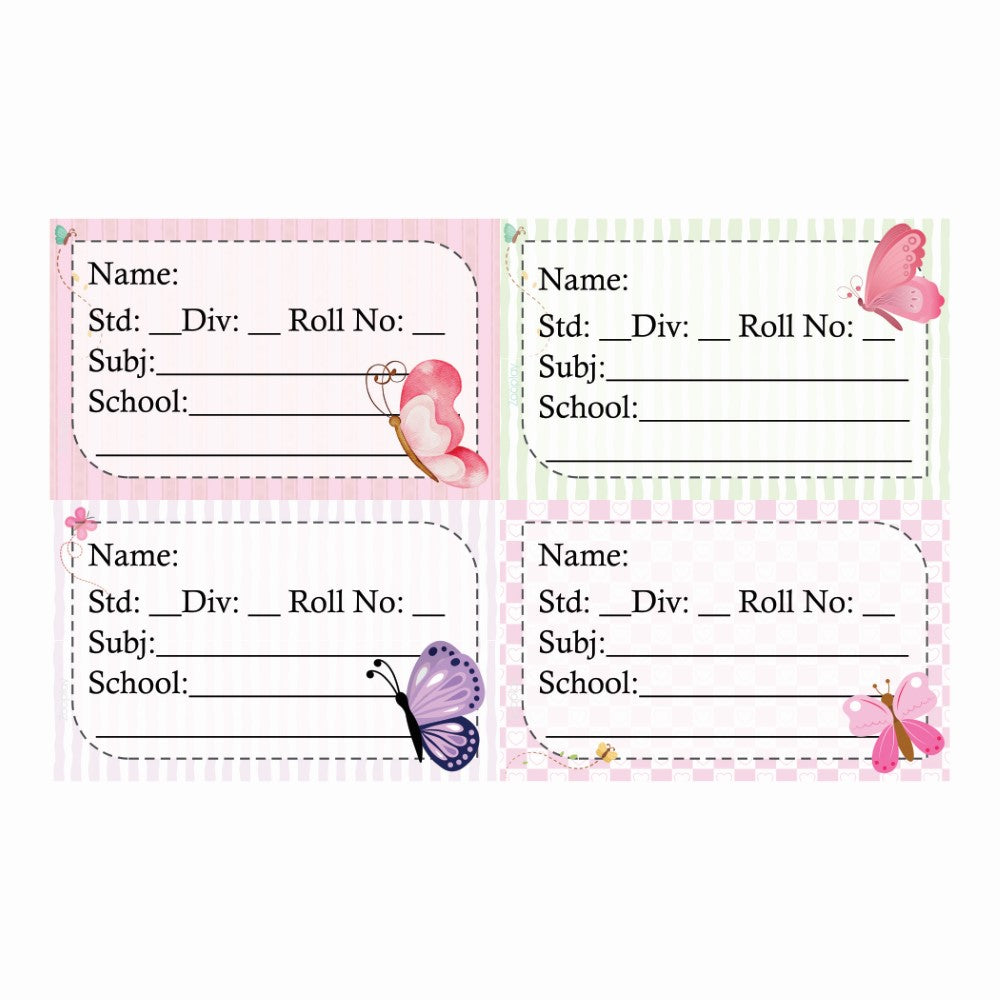Kids Book Labels - Butterfly Bliss