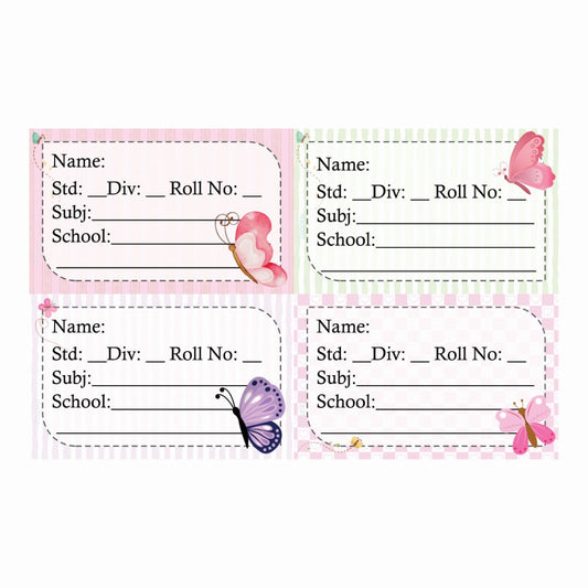 Kids Book Labels - Butterfly Bliss