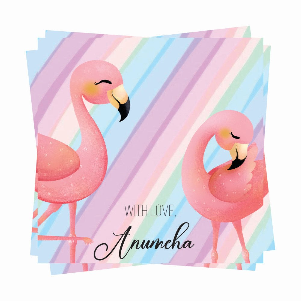 Gift tags Square - Pretty in Pink