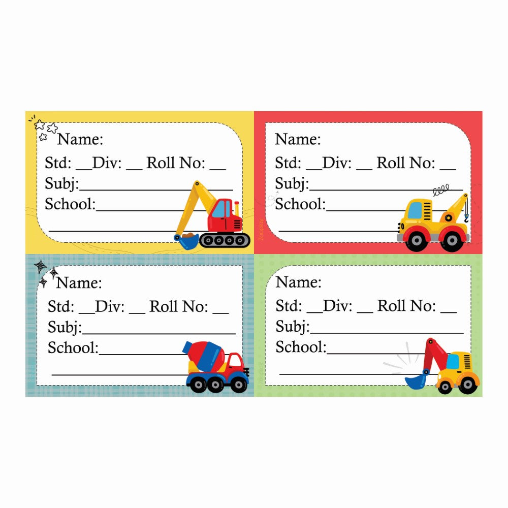 Kids Book Labels - Crane Zone
