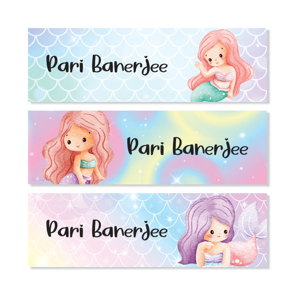 Waterproof Name Labels - Magical Mermaids