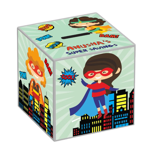 My Money Box personalised - Girl Power Savings