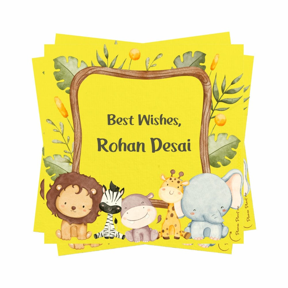 Plantable Gift Tag - Mini Zoo