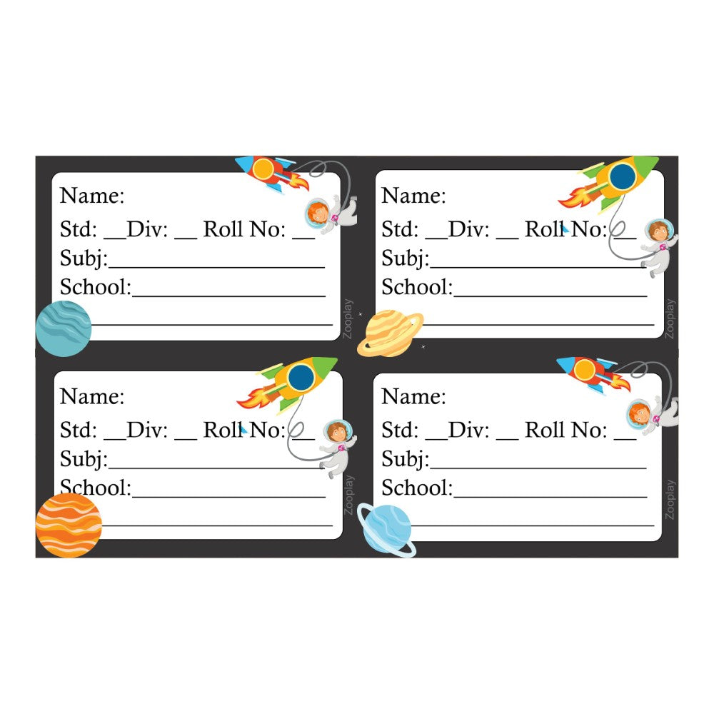 Kids Book Labels - Space