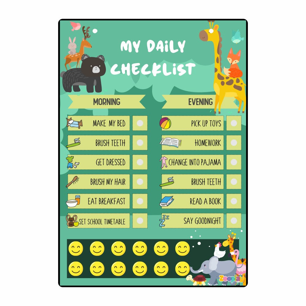 Daily Reward Chart Personalised  – Wild adventures