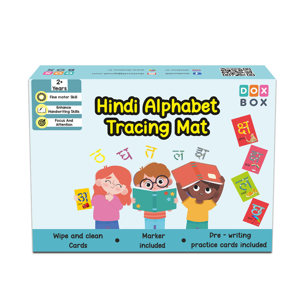 Hindi Swar and Vyanjan wipe and clean cards