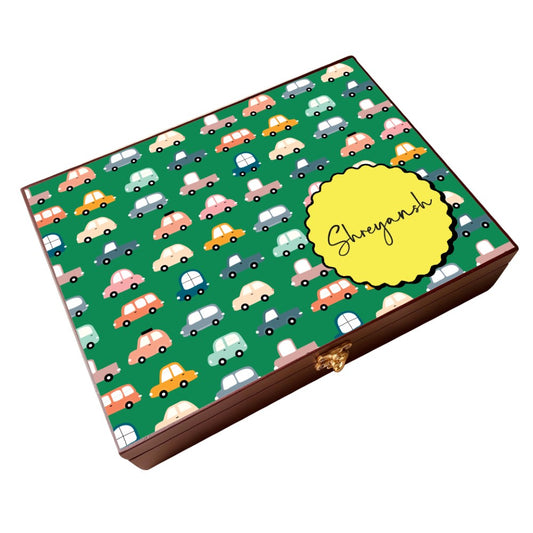 Personalised Wooden Artbox - Little Racer