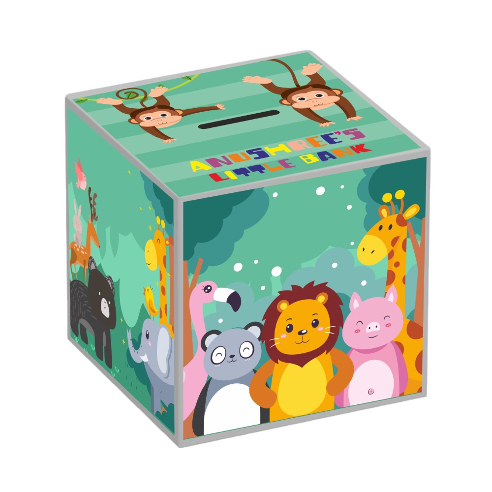 My Money Box personalised - Jungle Treasure