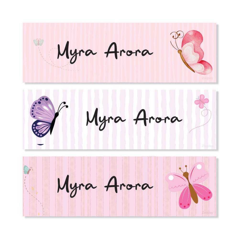 Waterproof Name Labels - Butterfly Bliss