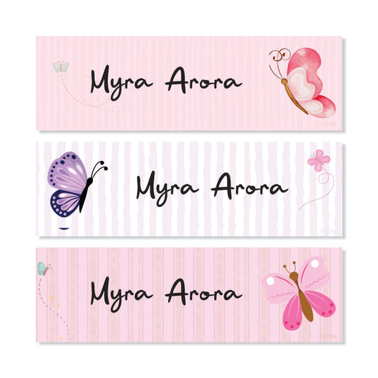 Waterproof Name Labels - Butterfly Bliss