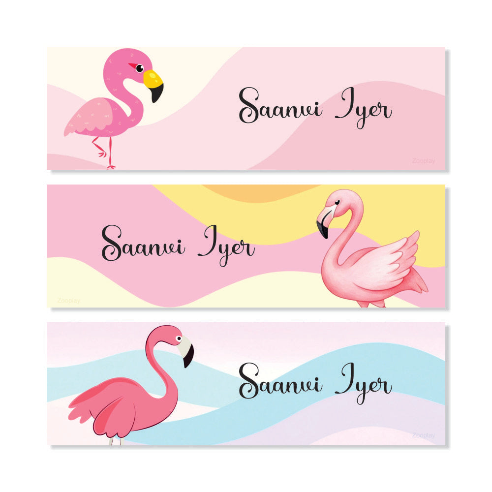 Waterproof Name Labels - Flamingo Dreams