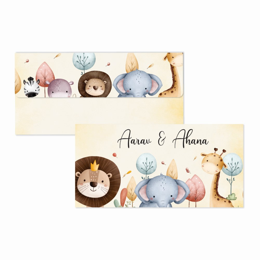 Personalised Envelopes - Safari Smiles