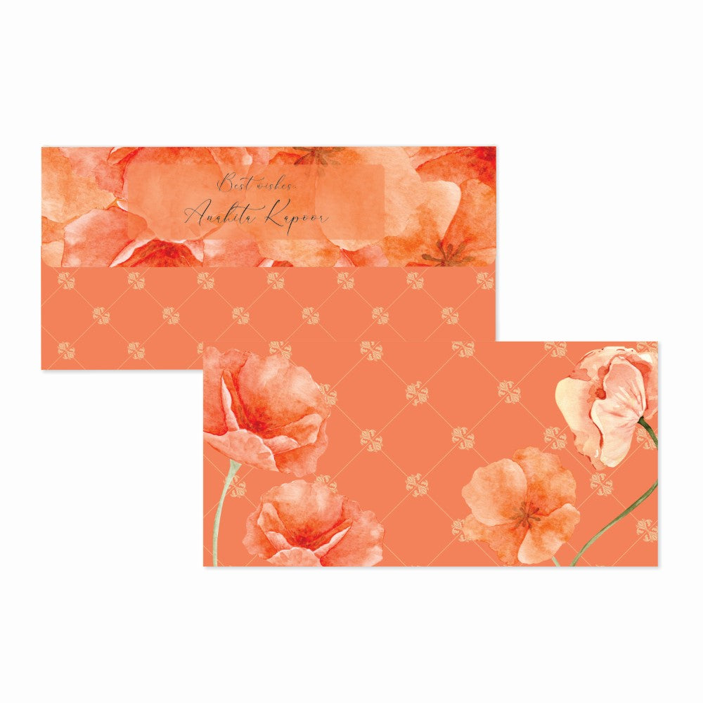 Personalised Envelopes - Peachy Petals