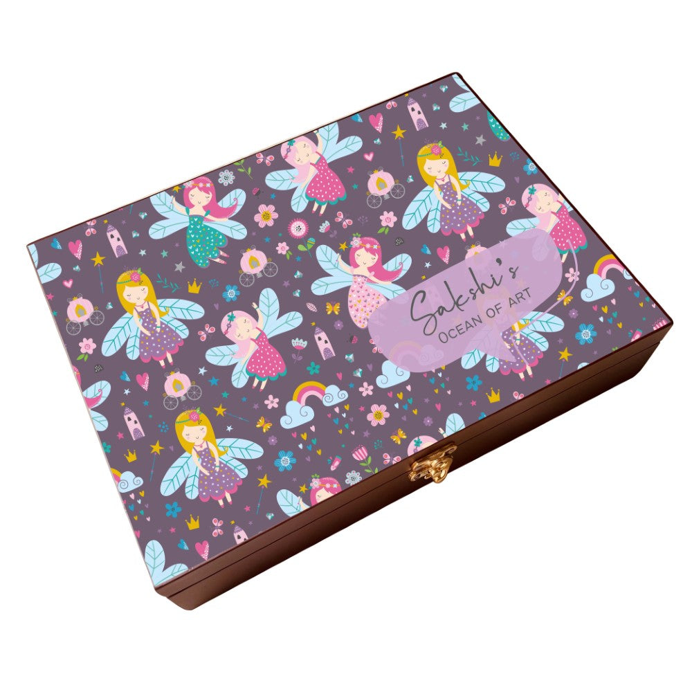 Personalised Wooden Artbox - Magic Tiara