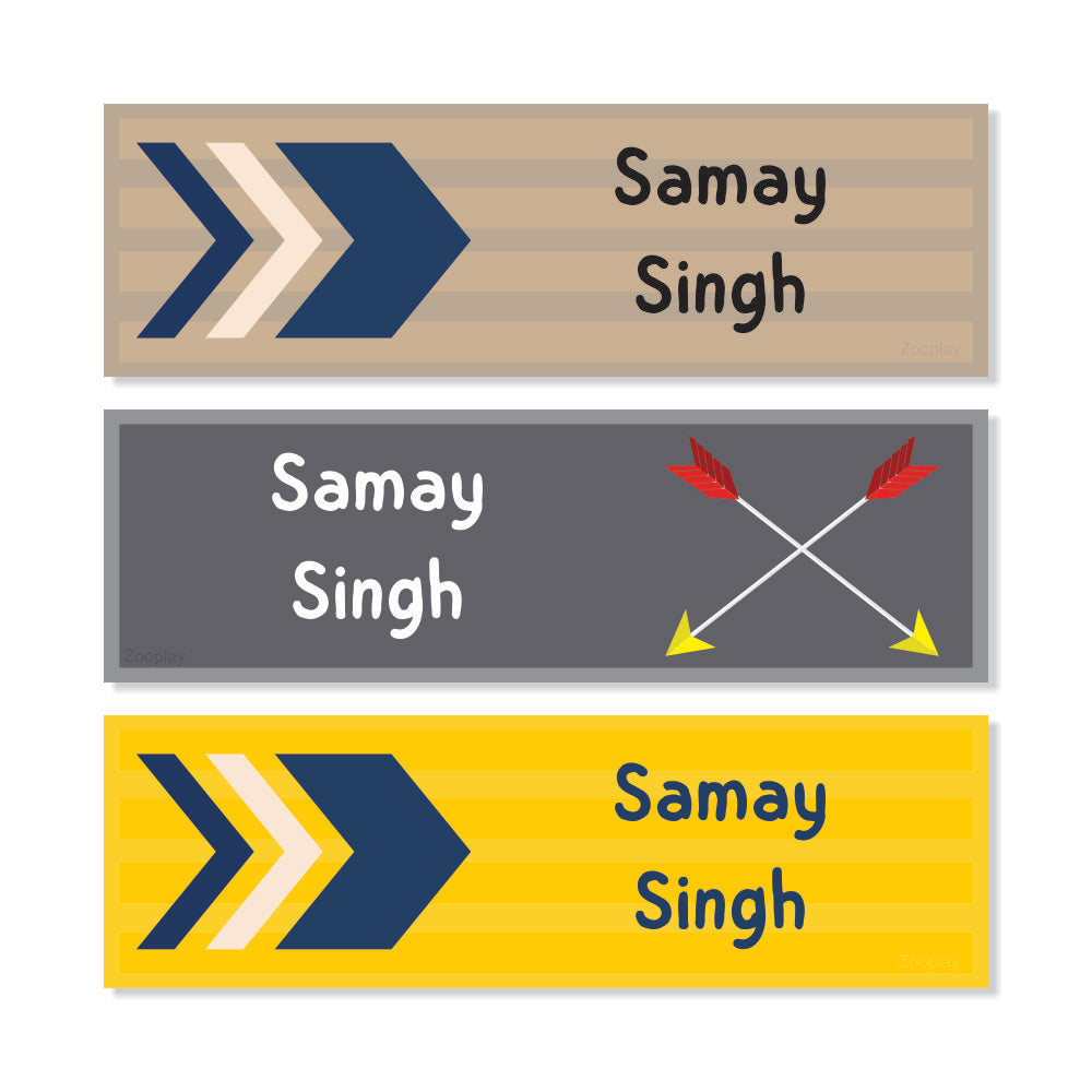 Waterproof Name Labels - Arrow Magic