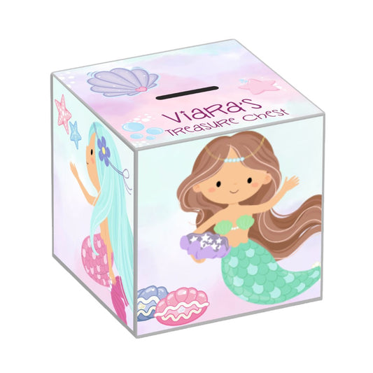 My Money Box personalised - Mermaid Treasure