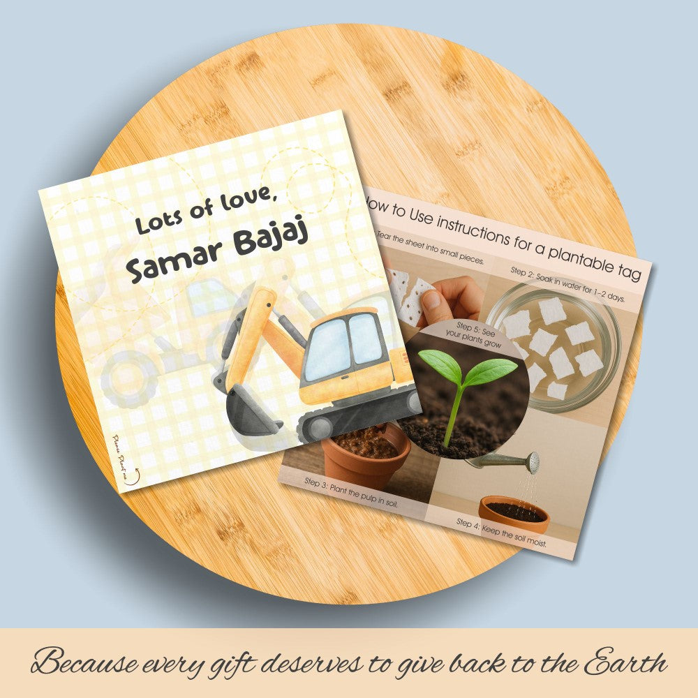 Plantable Gift Tag - Work Zone