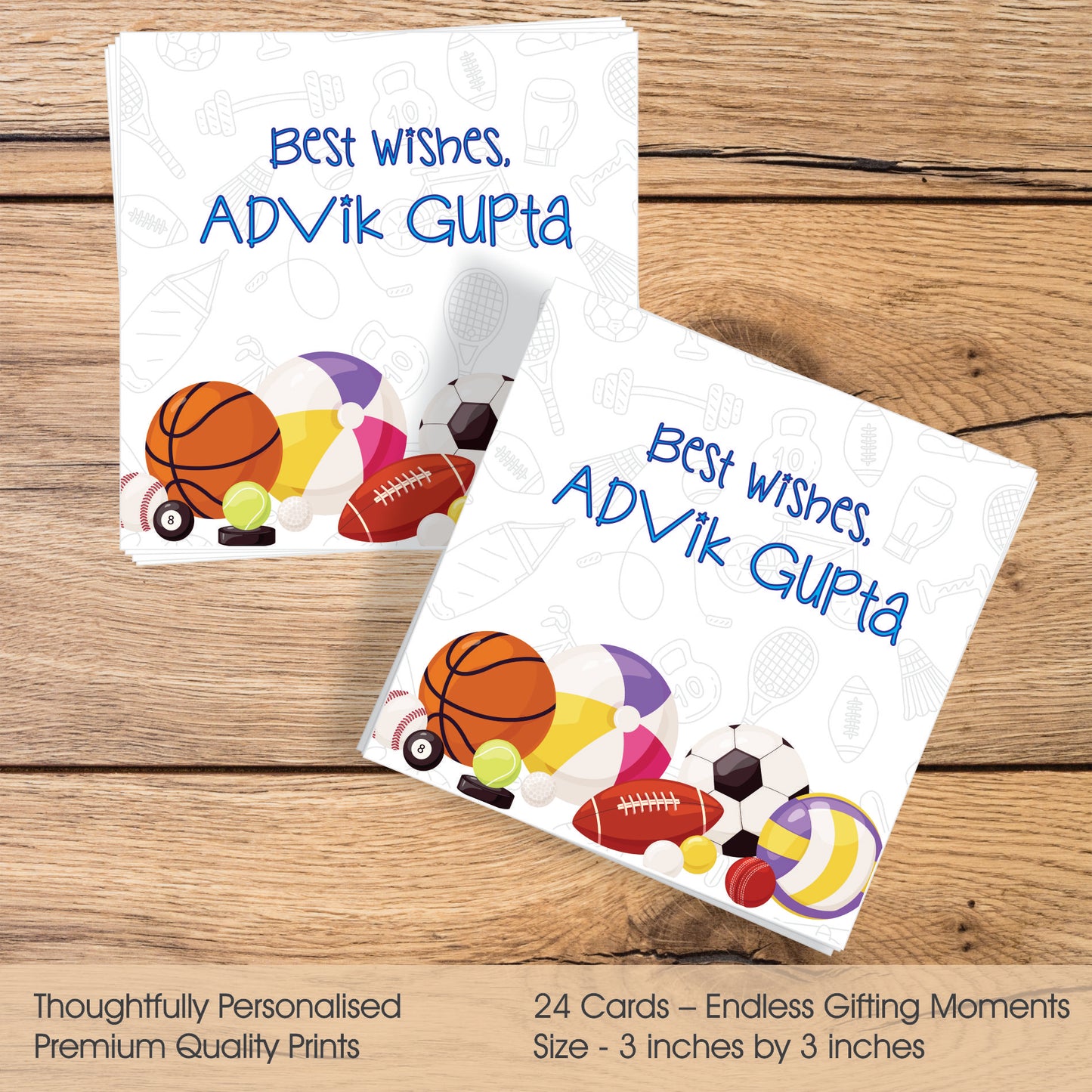 Gift tags Square - Game on