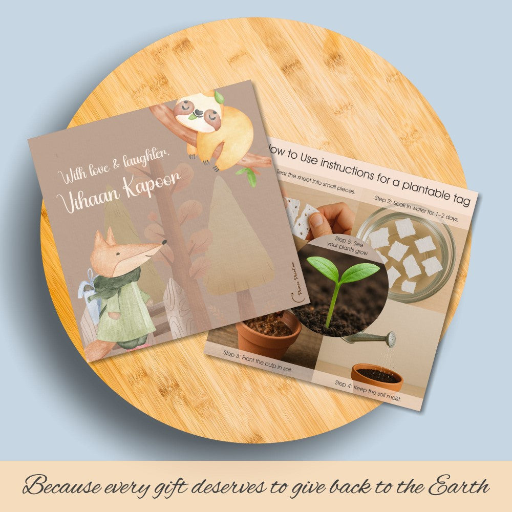 Plantable Gift Tag - Cuddly Crew