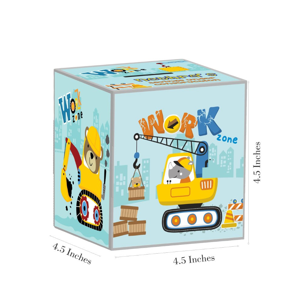 My Money Box personalised -  Construction Zone