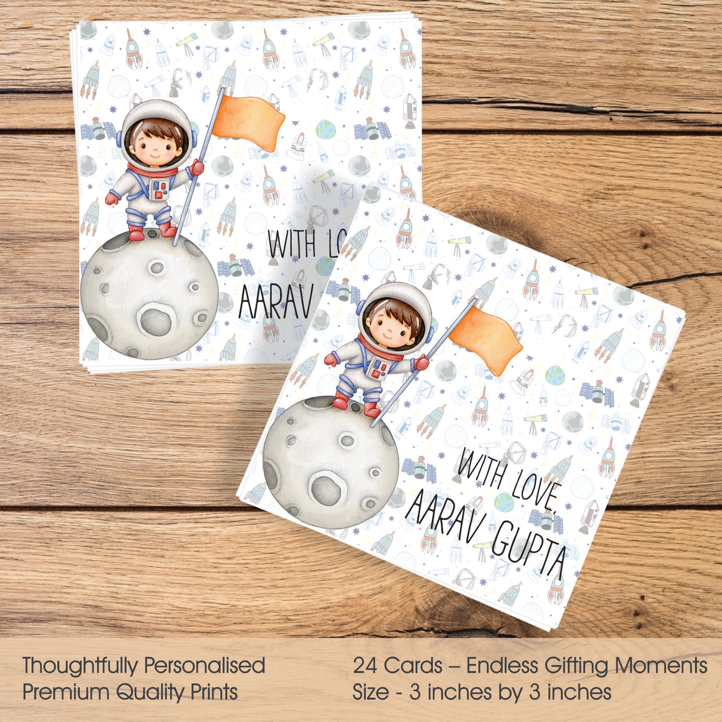 Gift tags Square - Cute Astranout