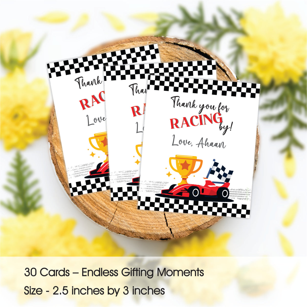 Thank You Tag - Little Racer
