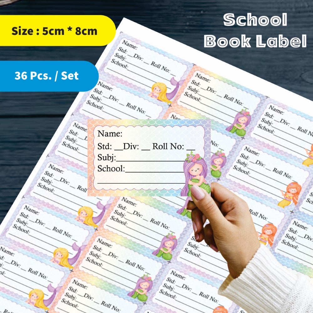Kids Book Labels - Mermaid
