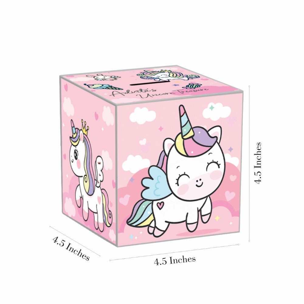 My Money Box personalised -  Unicorn Sparkle