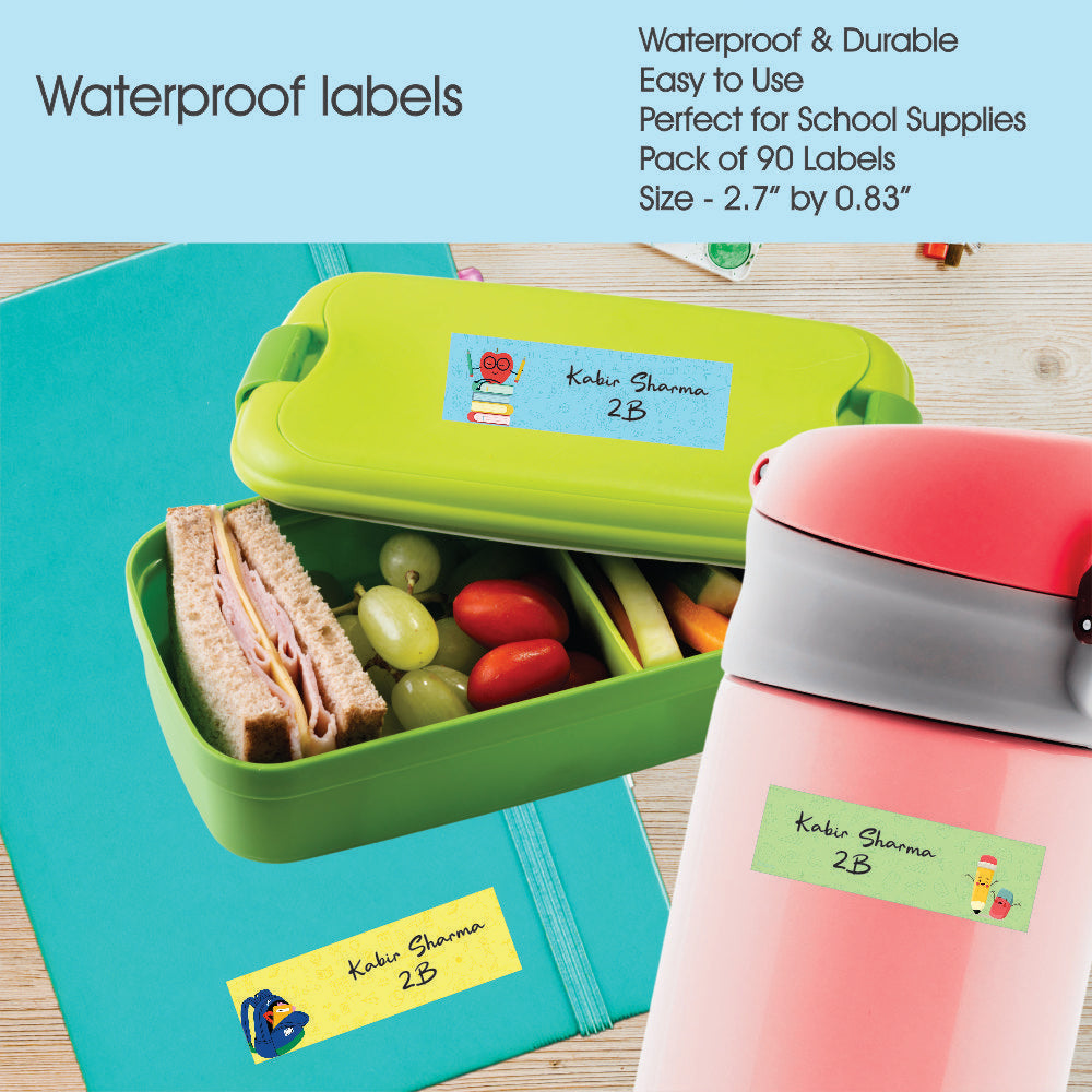 Waterproof Name Labels - Bookworm Club