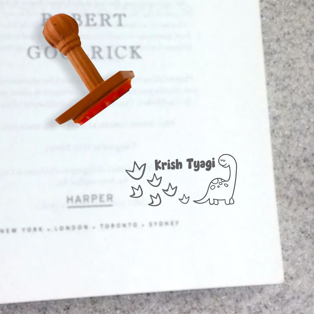 Book stamp - Dino Trails