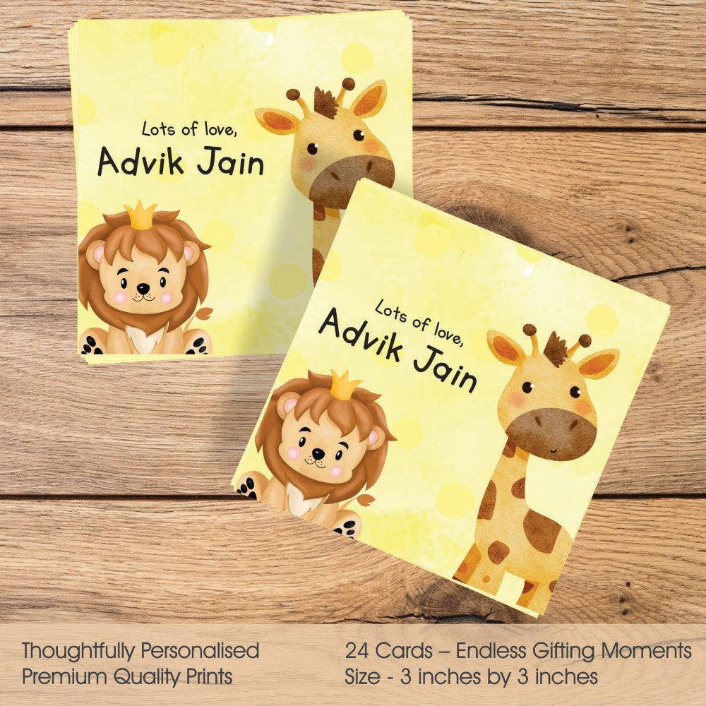Gift tags Square - Jungle fun