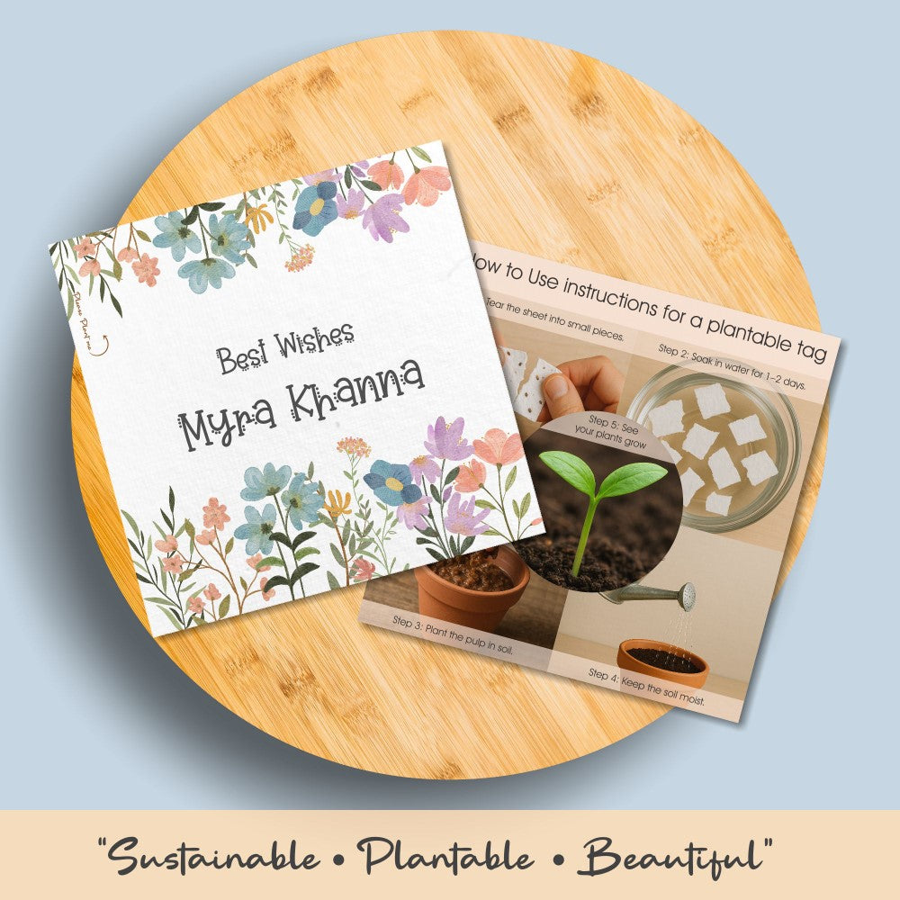 Plantable Gift Tag - Garden Joy