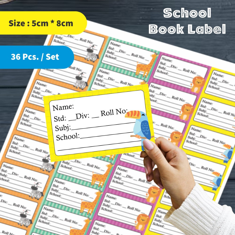 Kids Book Labels - Jungle Animals