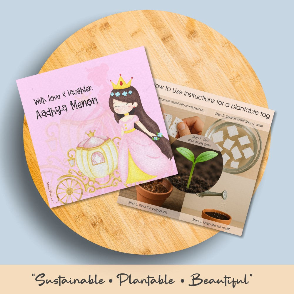 Plantable Gift Tag - Princess Dreams