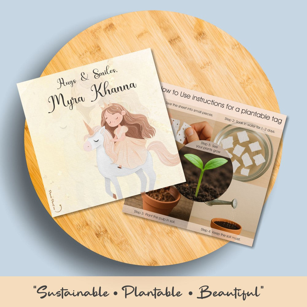 Plantable Gift Tag - Royal Wishes