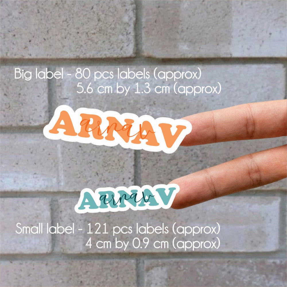 Signature Name Labels - Serenity Shades