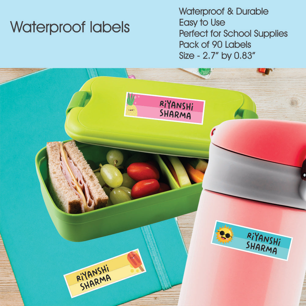 Waterproof Name Labels - Sunny Days