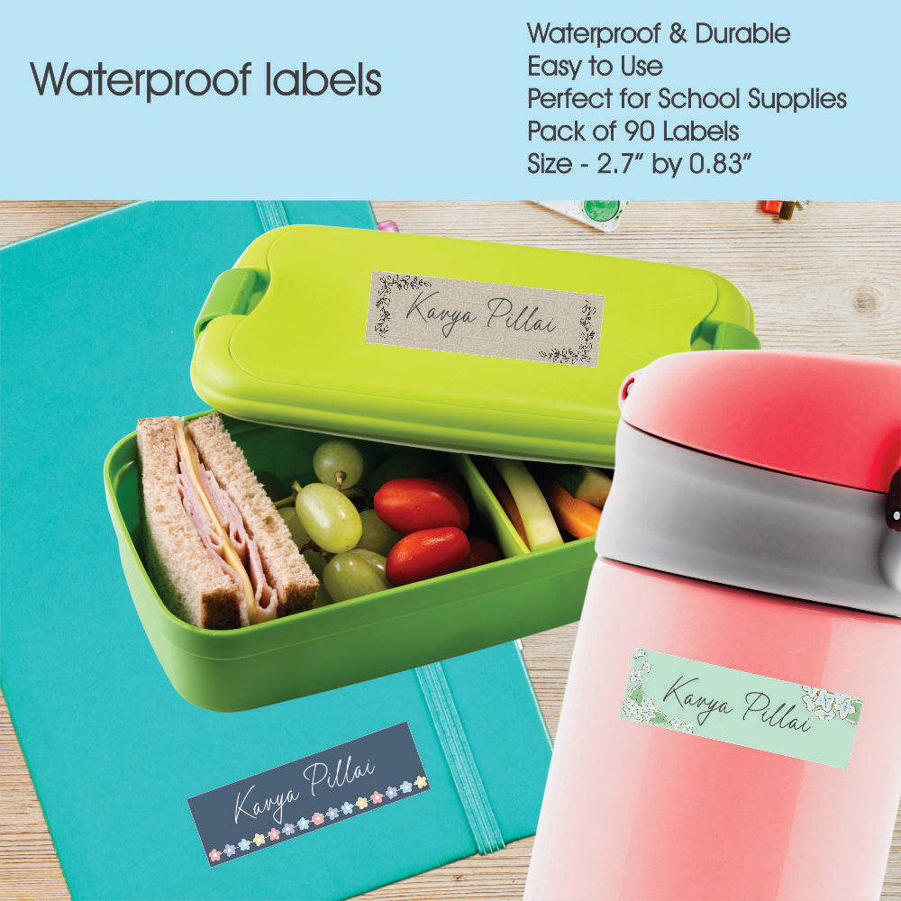 Waterproof Name Labels - Minimal Muse