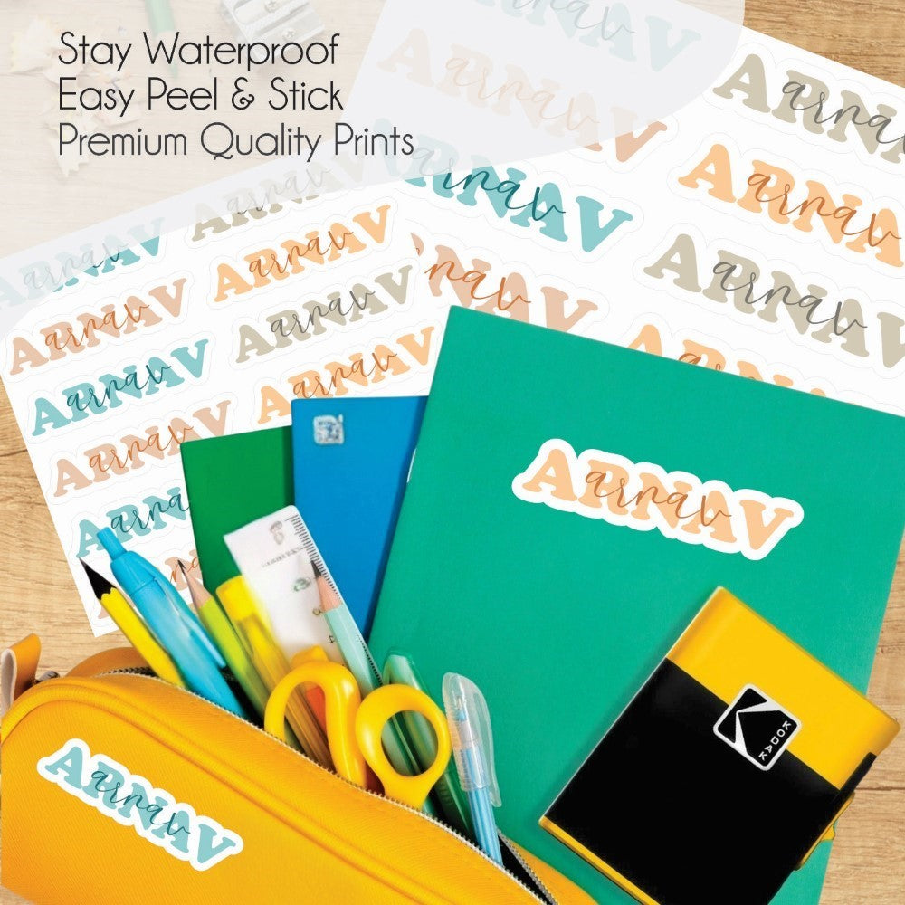 Signature Name Labels - Serenity Shades