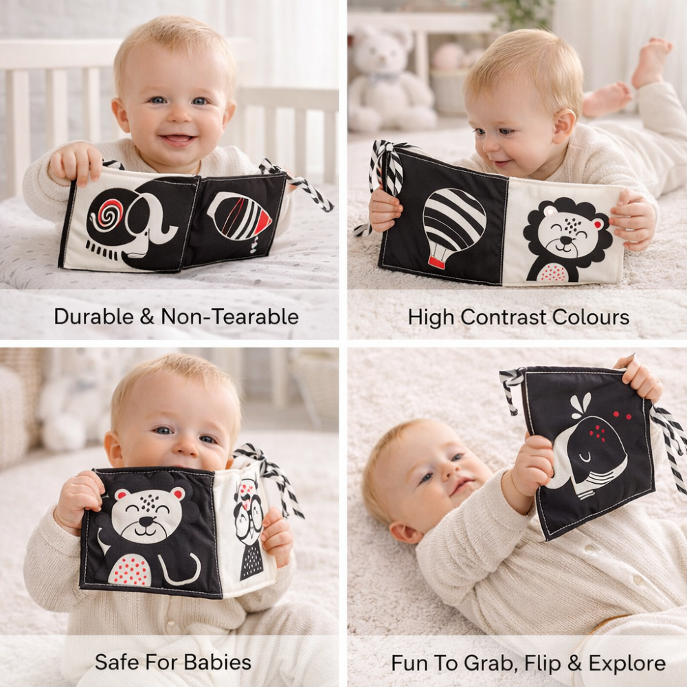 My First Book – Soft High-Contrast Cloth Book