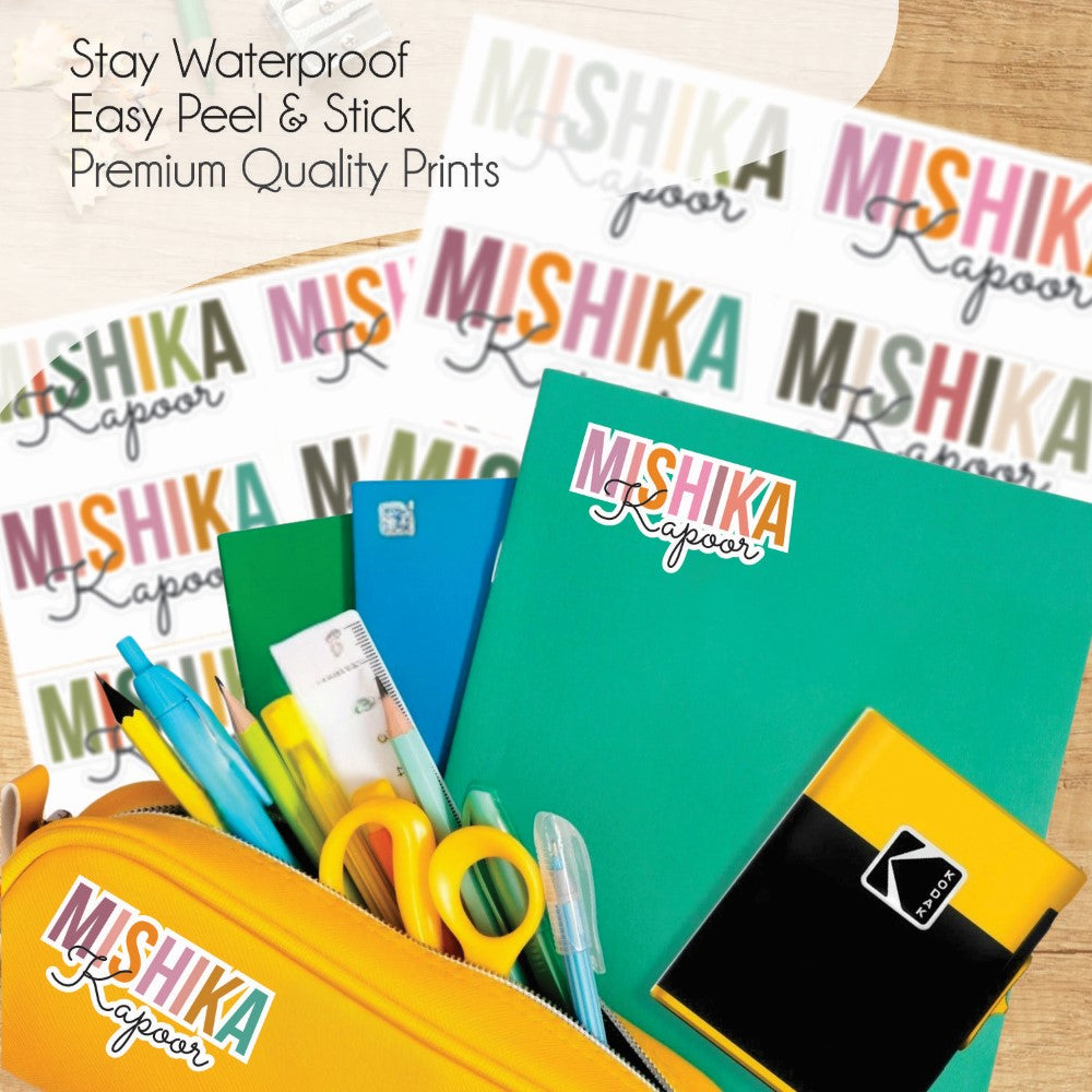 Signature Name Labels - Mist Pallete