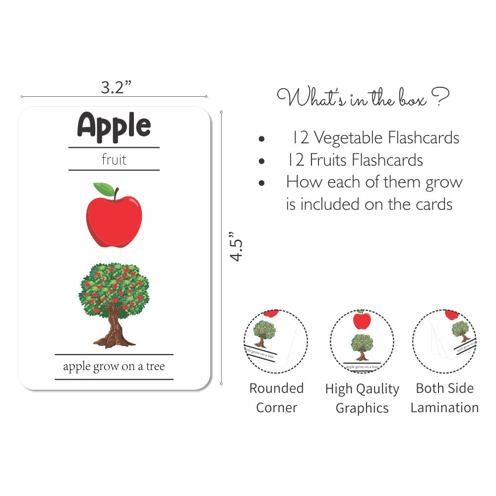 Fruits and Vegetables Flashcards