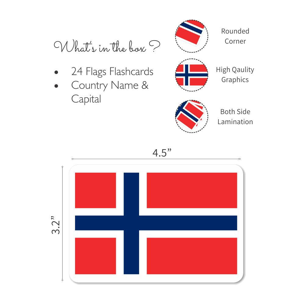 Flags part 2 Flashcards - Pack of 24