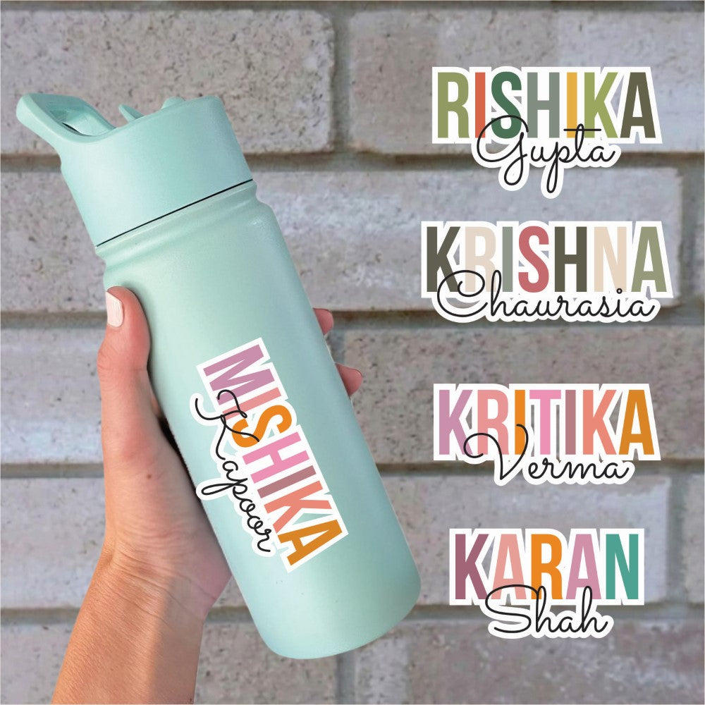 Signature Name Labels - Mist Pallete