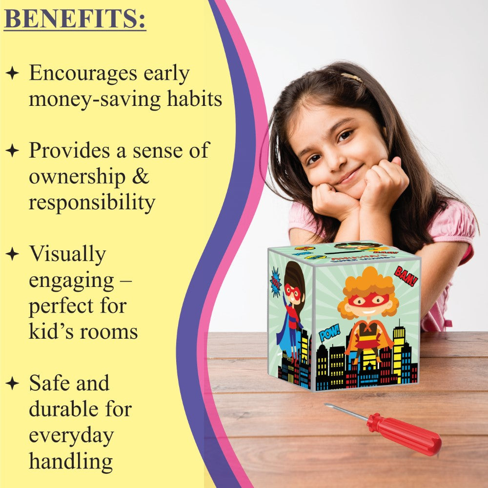 My Money Box personalised - Girl Power Savings