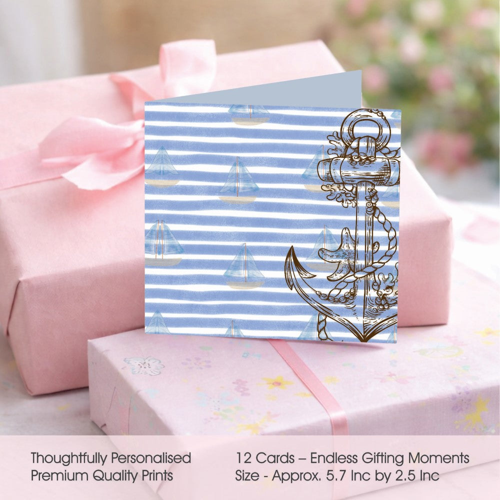 Personalised GIft Notecard  - Anchored Wishes