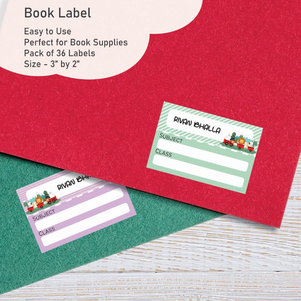 Personalised Book Labels - Animal Express