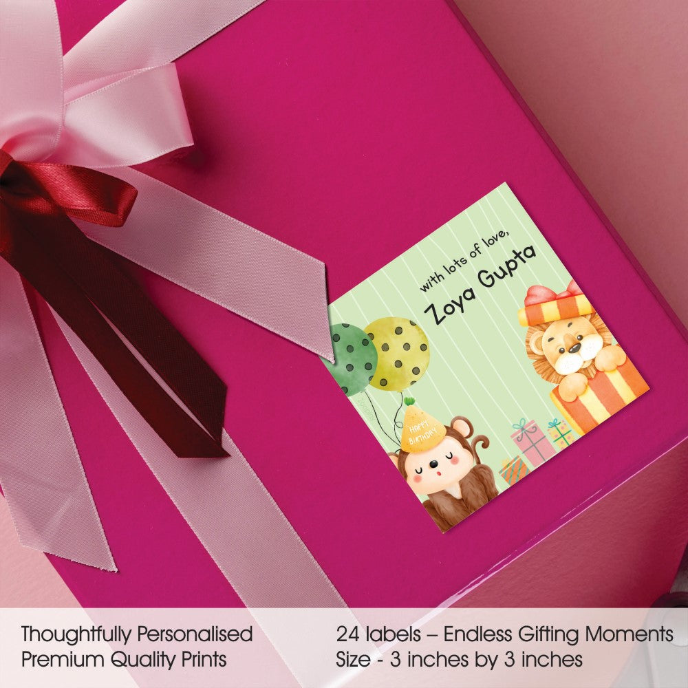 Gift Labels personalised - Animal Fun Fest