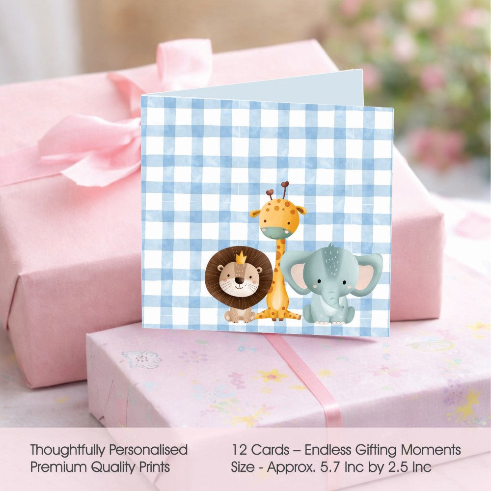 Personalised GIft Notecard - Animal Hugs