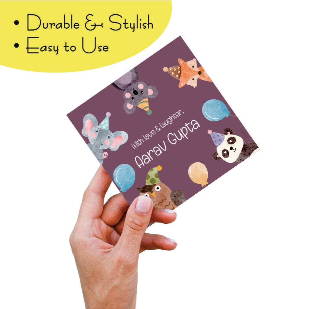 Gift tags Square - Animal Party
